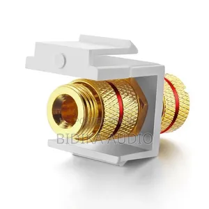 Screw Type Audio Speaker Female Socket Adapter Binding Post Banana