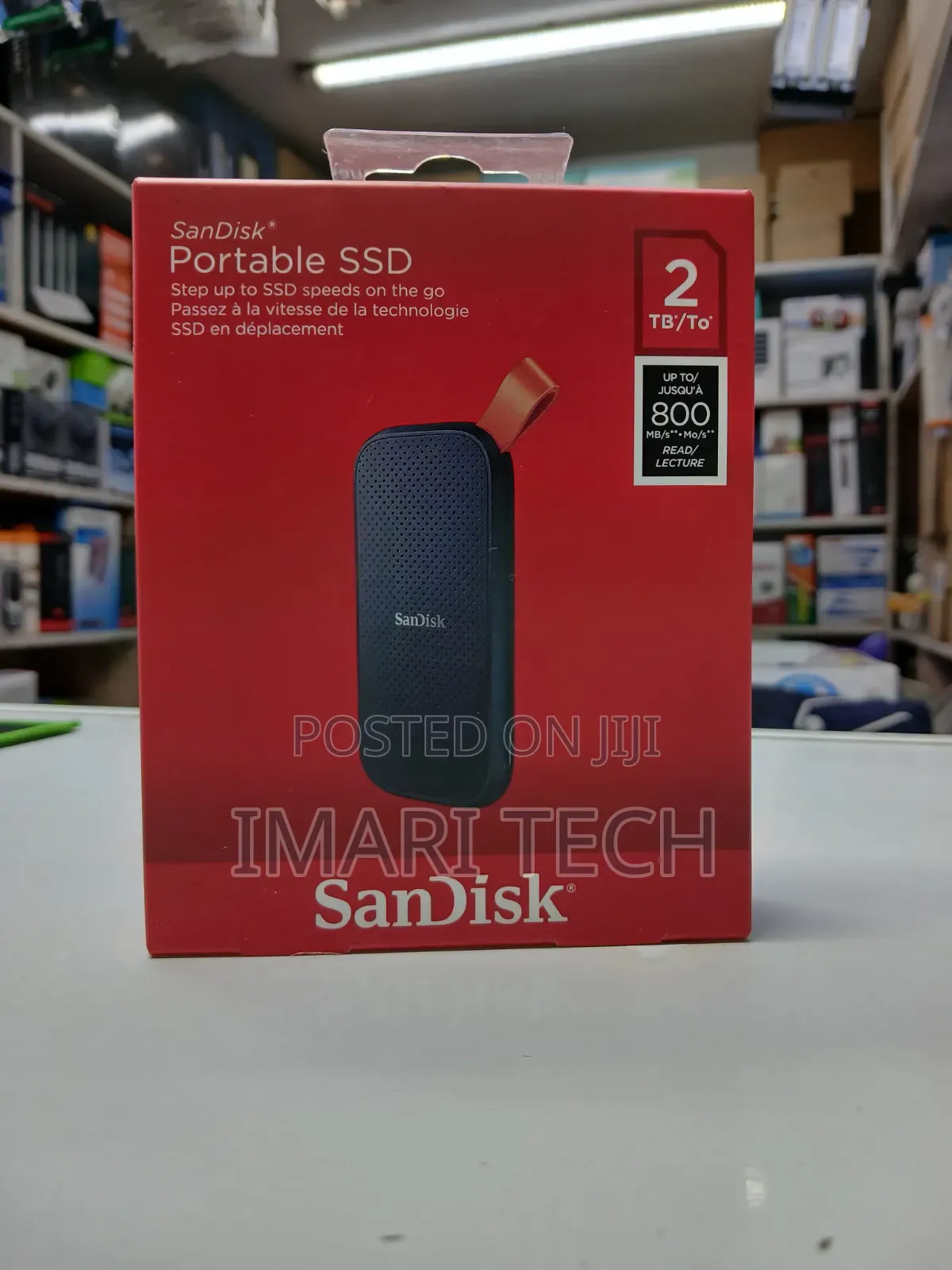 SanDisk 2TB Portable SSD – Up to 800mb/S, USB-C, USB 3.2 Gen 2