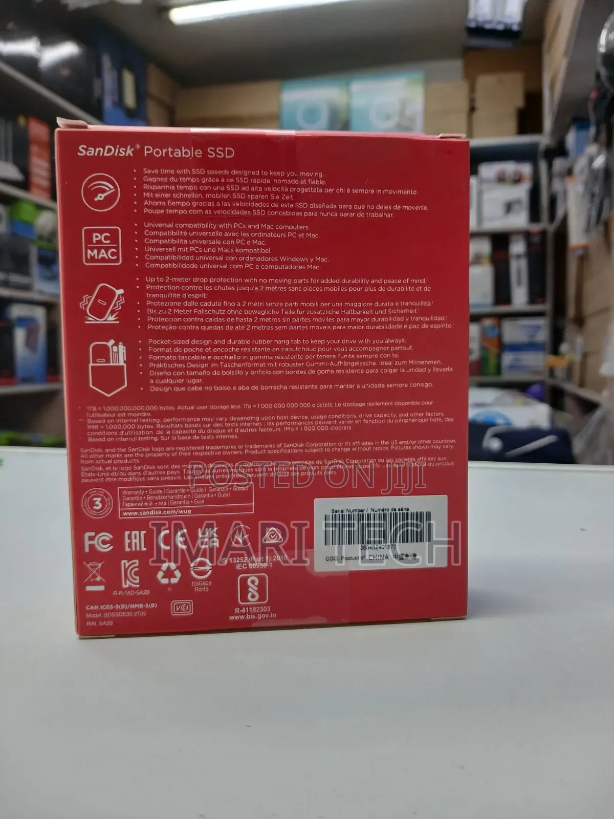 SanDisk 2TB Portable SSD – Up to 800mb/S, USB-C, USB 3.2 Gen 2