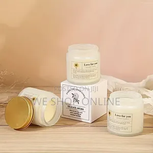 100G Frosted Glass Cup Scented Candle