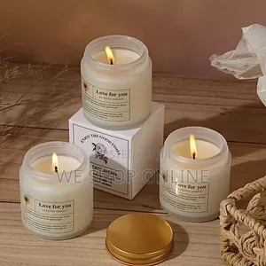 100G Frosted Glass Cup Scented Candle
