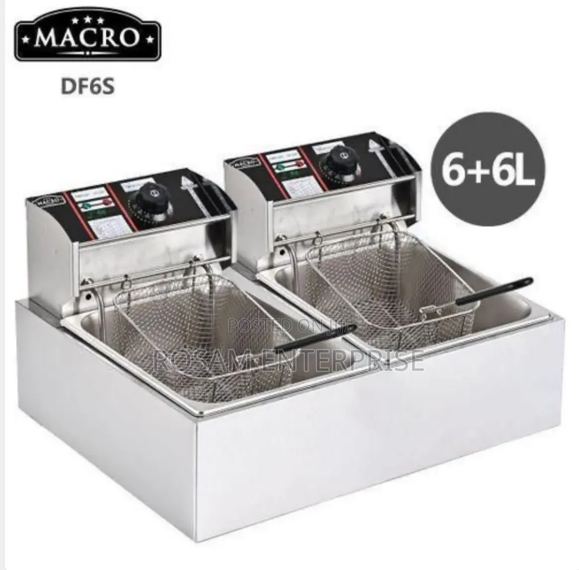 Macro Double Deep Fryer(12ltrs