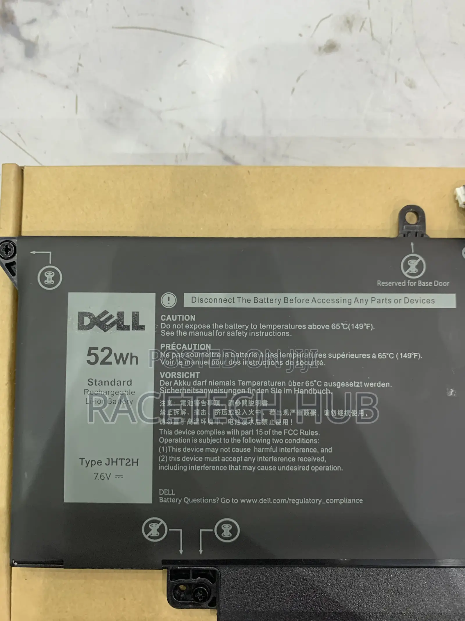 Jht2h Original Dell Battery