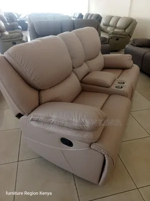 Two Seater Light Brown Luxurious King Size Recliner