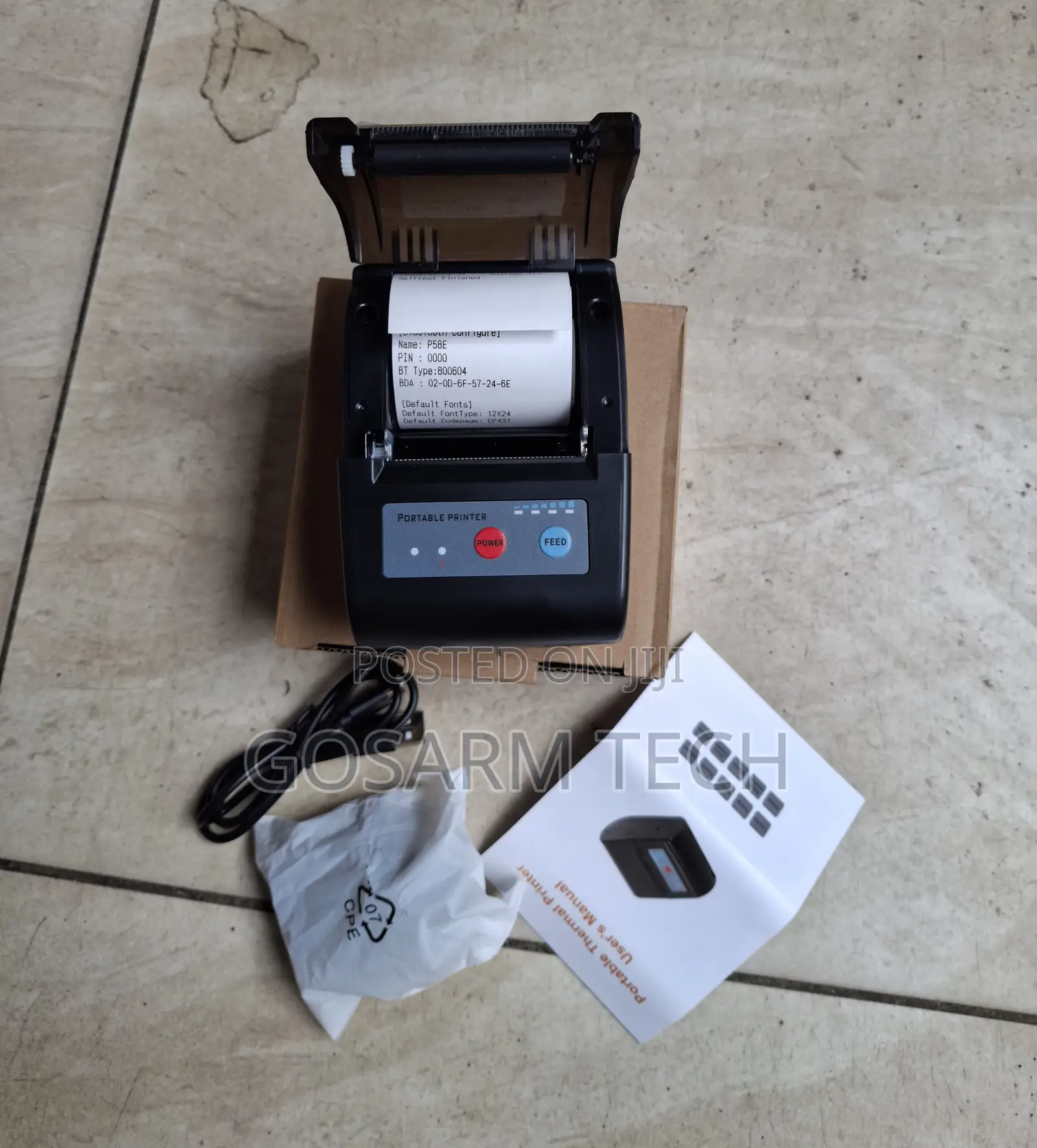 P58E Thermal Printer for Receipts and Portable Transaction Printing