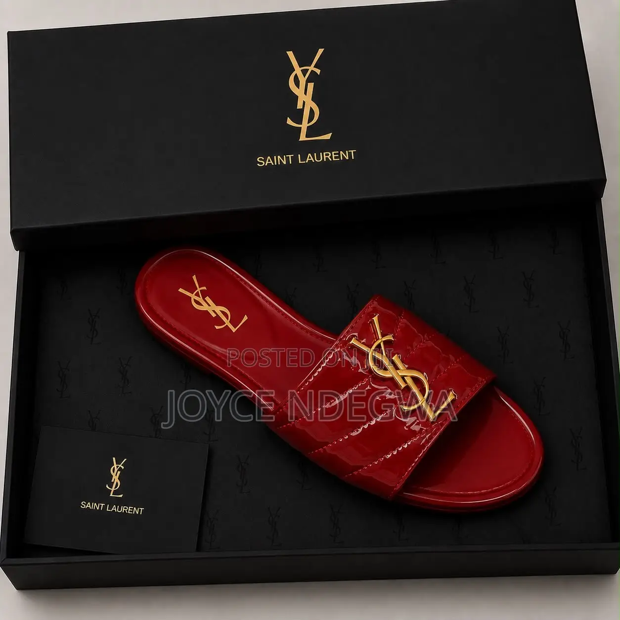 YSL Boxed Sandals