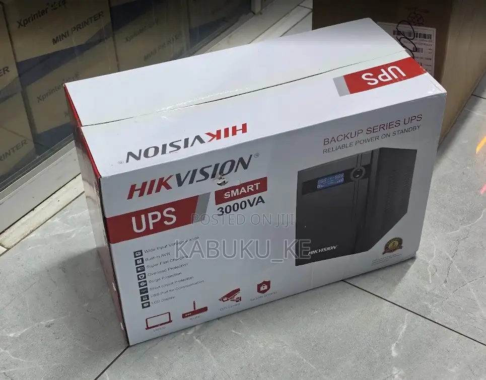 Hikvision DS-UPS3000 Backup UPS –3000 VA / 1800 W Power Protection