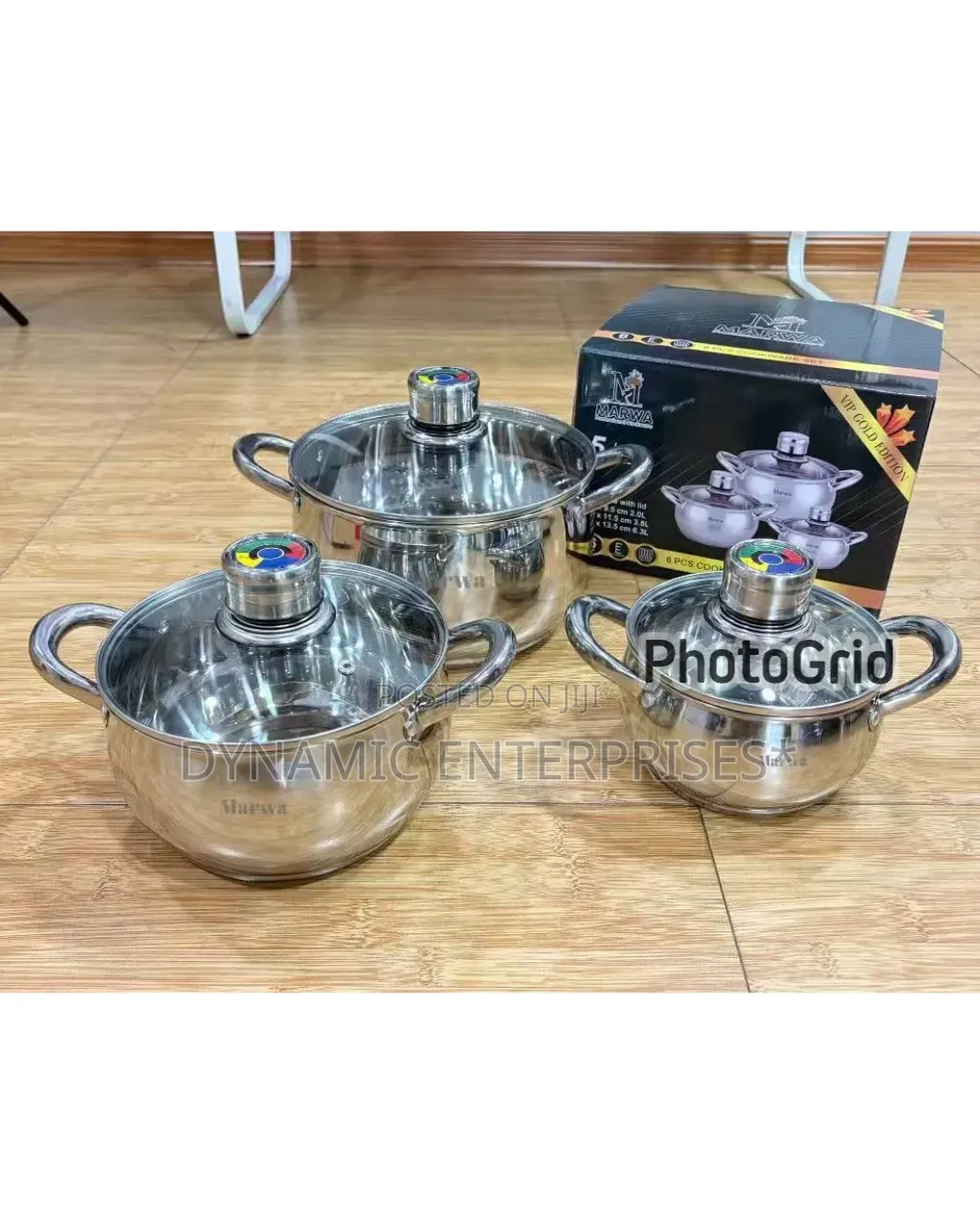 Marwaa Kasavilla 6pc Stainless Cookware