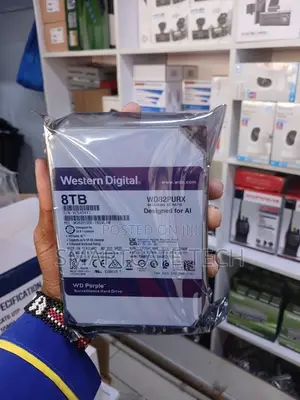 Western Digital WD Purple 8TB HDD for Professional CCTV Systems