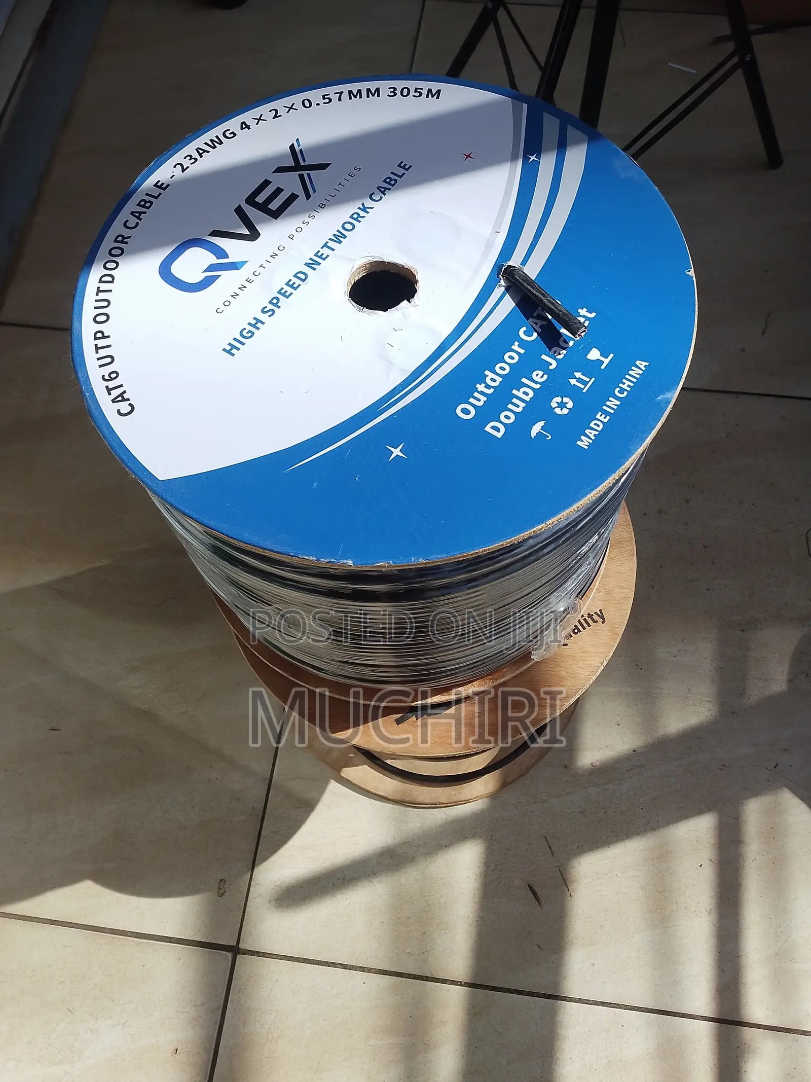 Double Jacket Cat6 Outdoor LAN Cable Qvex
