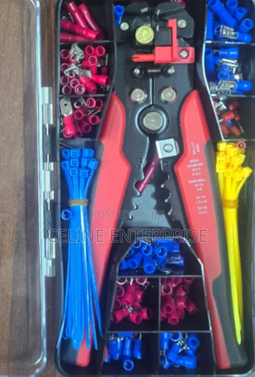Heavy-Duty Cable Crimping Tool Kit for Electrical Installation