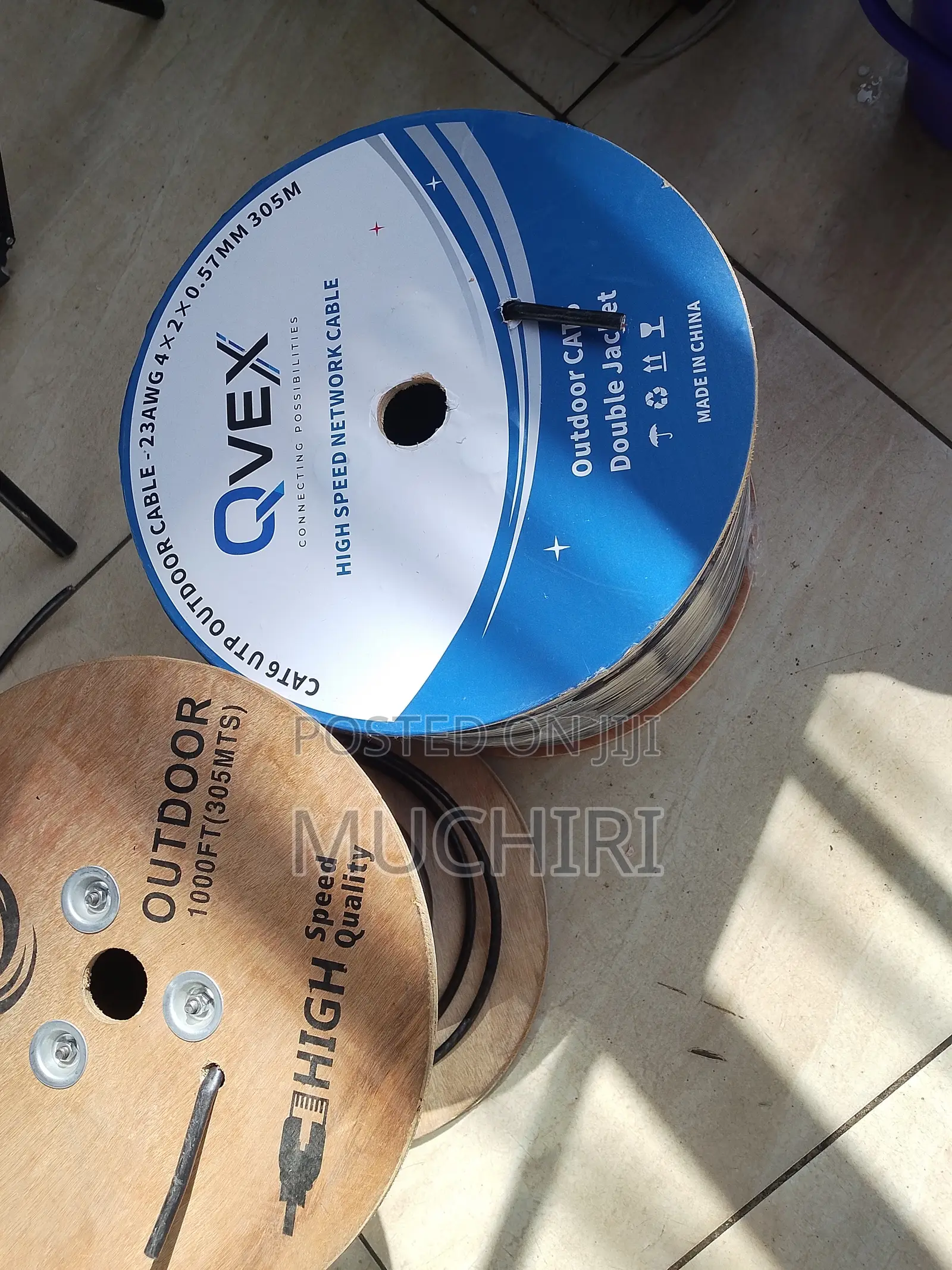 QVEX Heavy Duty Cat6 Cable for Outdoor Use