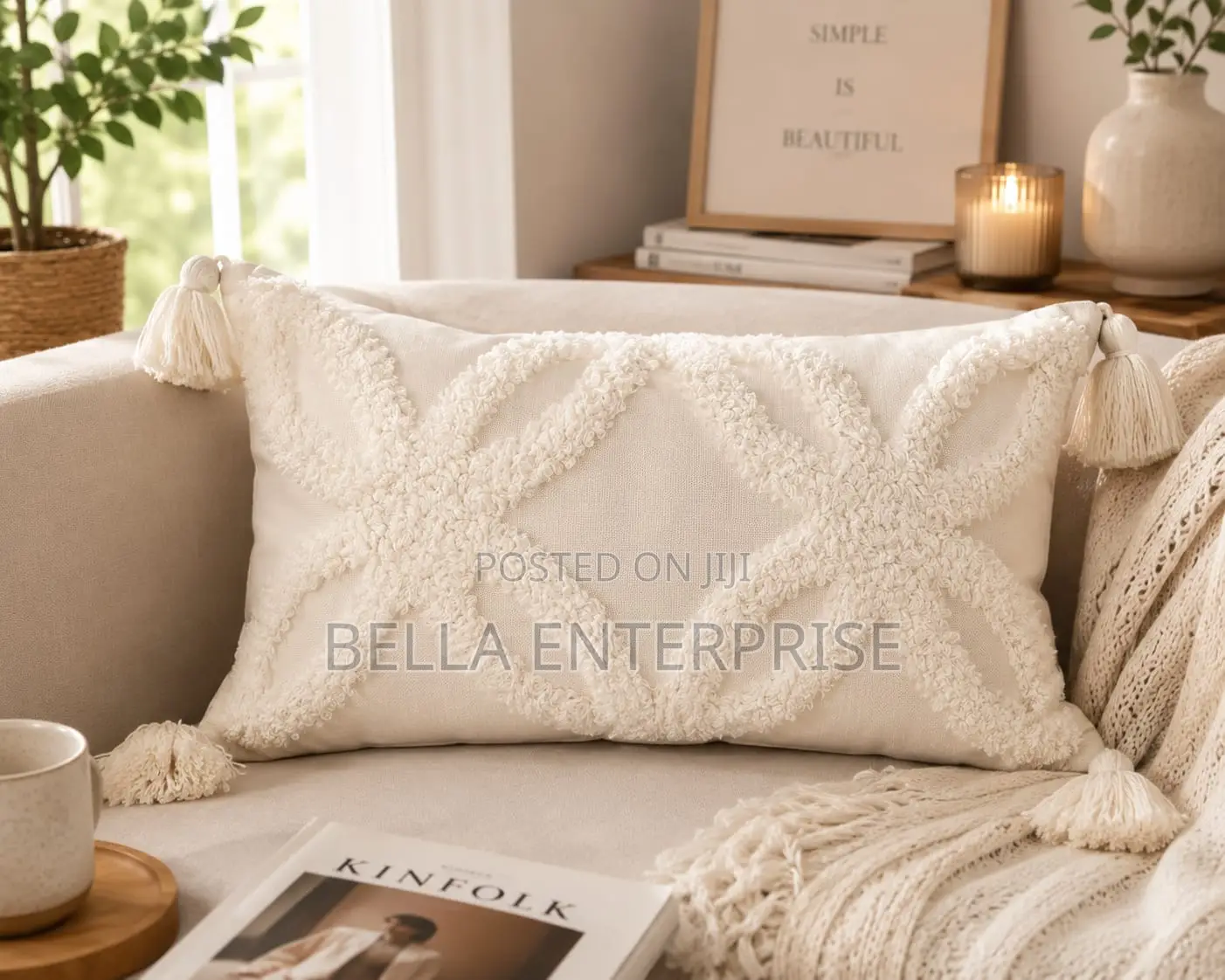 Tufted/ Bohemian Throw Pillow Covers