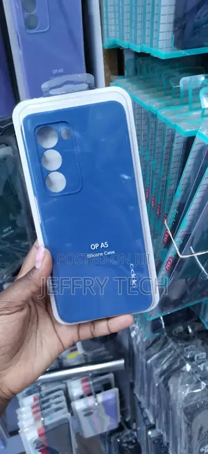 Blue Silicone Back Cover Case Designed for the Oppo A5 (2025 / 4G