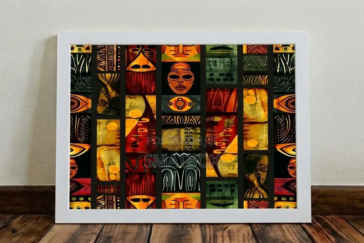 African Pattern Canvas Wall Art