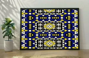 African Pattern Canvas Wall Art