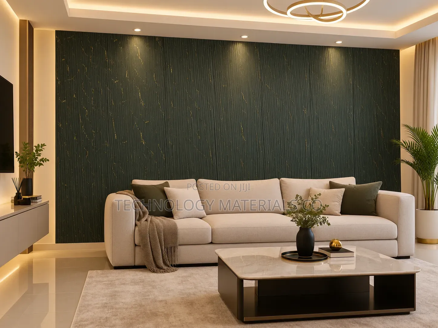 Luxury Black & Gold PS Wall Panels | Modern Decorative Wall Cladding