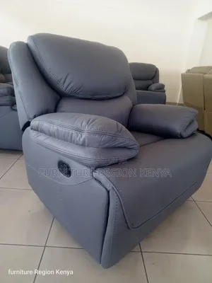 1 Seater Luxurious King-Size Gray Recliner Sofa.