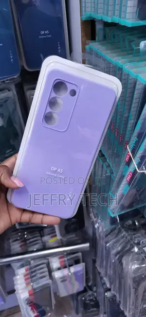 Light Purple (Lilac) Liquid Silicone Back Case Labeled for Oppo A5