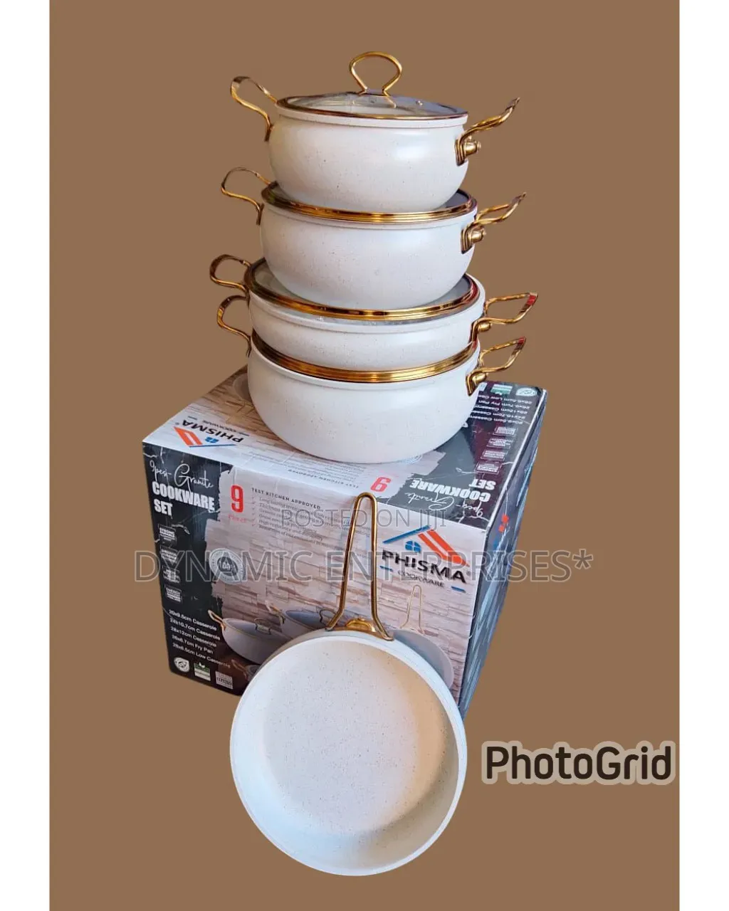 9 PCS Granite Coating Cookware Set