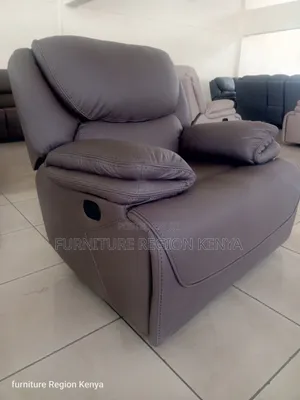 Dark Brown Single Recliner King-Size Sofa