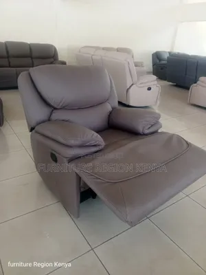 Dark Brown Single Recliner King-Size Sofa
