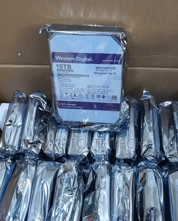 WD Purple 10TB CCTV Hard Drive for DVR and NVR Systems