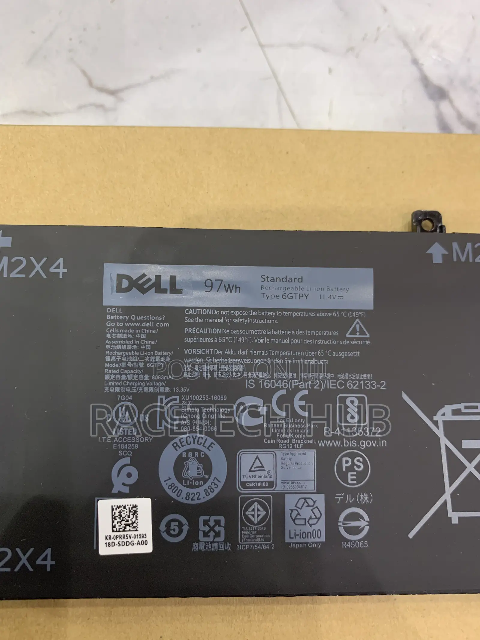 Dell 6gpty Original Battery