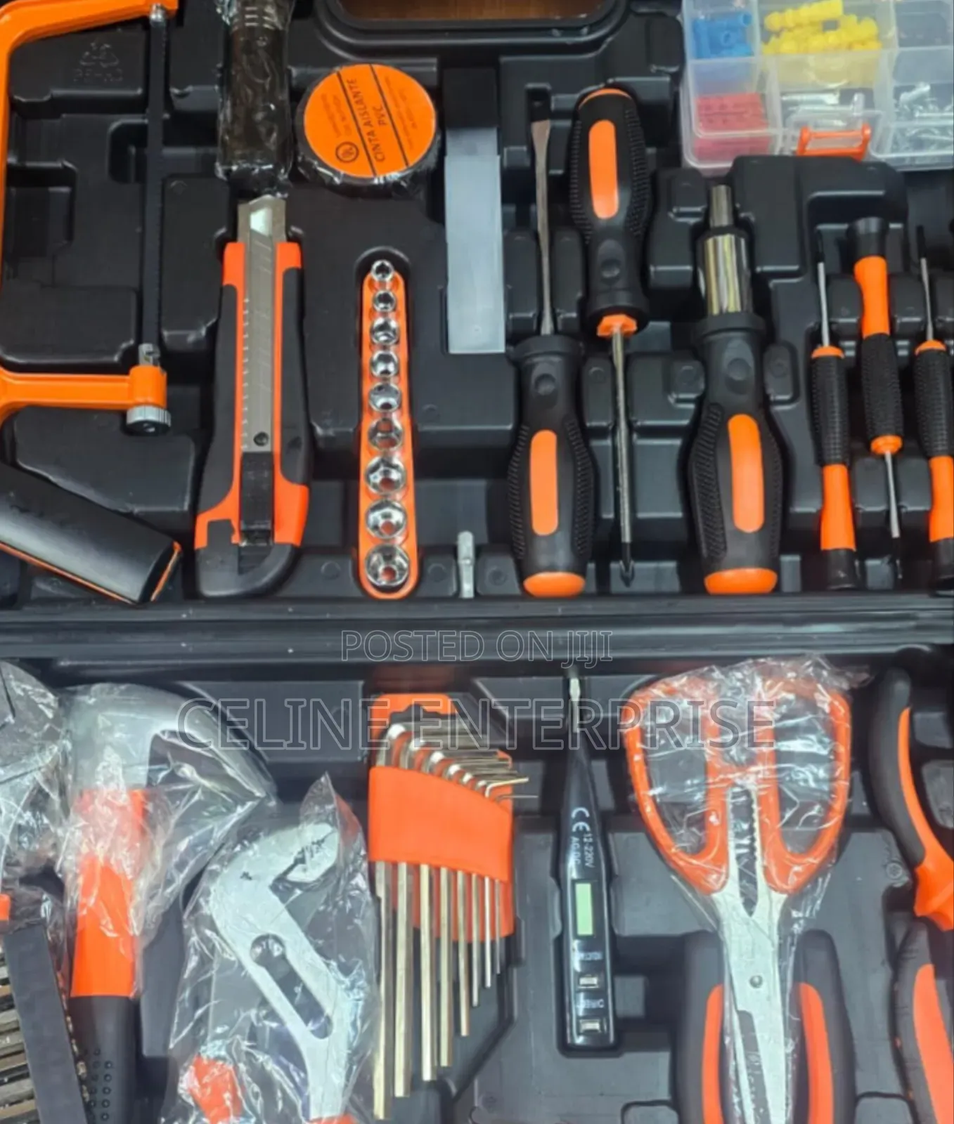118-Piece Electrician Tool Kit – Complete Electrical Maintenance Set