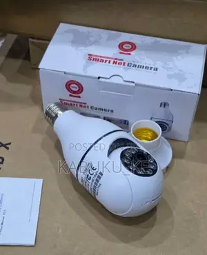 Smart Wireless WiFi Bulb Camera 360° PTZ | Single Lens Panoramic CCTV