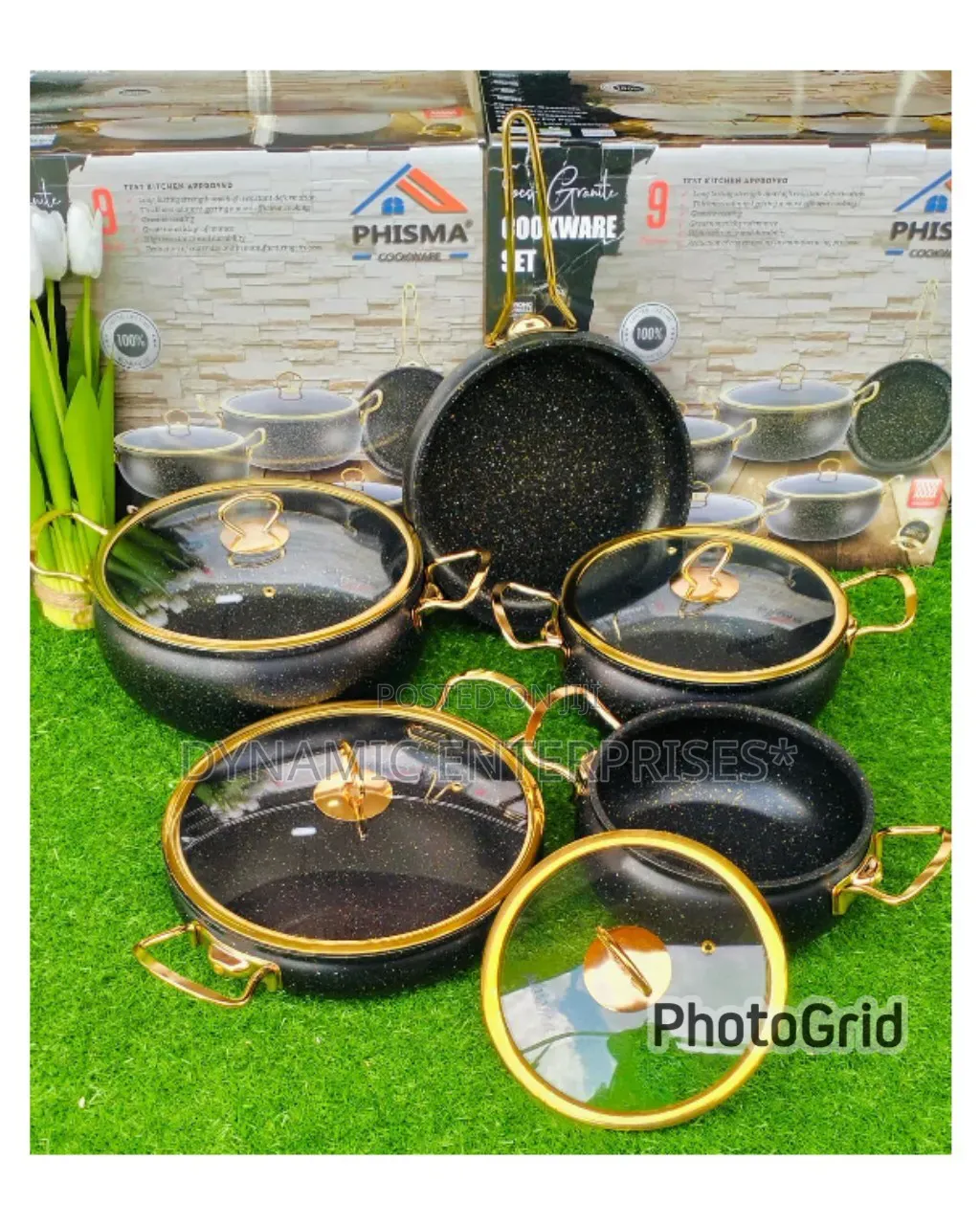 *9pcs Granite Coating Kitchen Cookware Set*