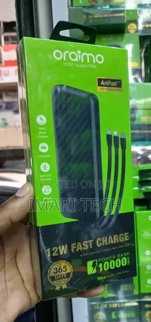 Oraimo Slice Link 10000mAh Power Bank (Model OPB-P5101