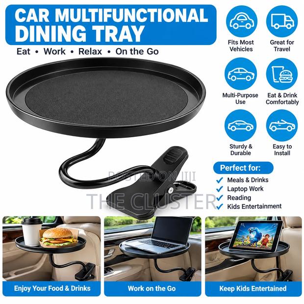 Multifunctioal Car Food Drink Dinning Tray - thumbnail 2