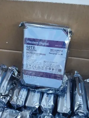 Western Digital 10TB CCTV Surveillance HDD – High Storage Capacity