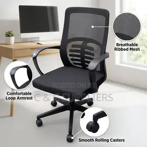 Ergonomic Study Chair-Swivel Base
