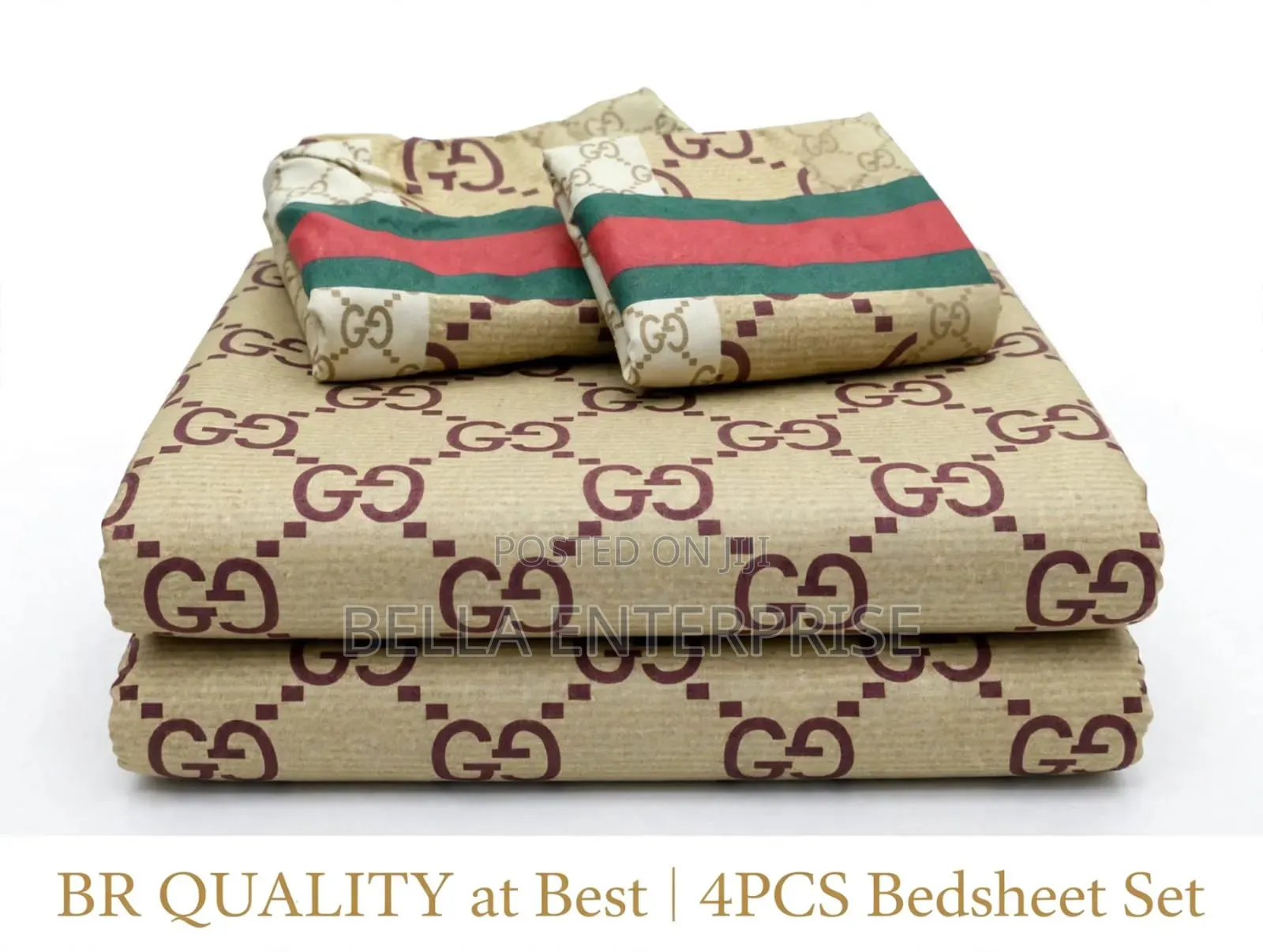 4 PC Bedsheet 2 PCS Bedsheet 2 Pillow *Cases *6×7*