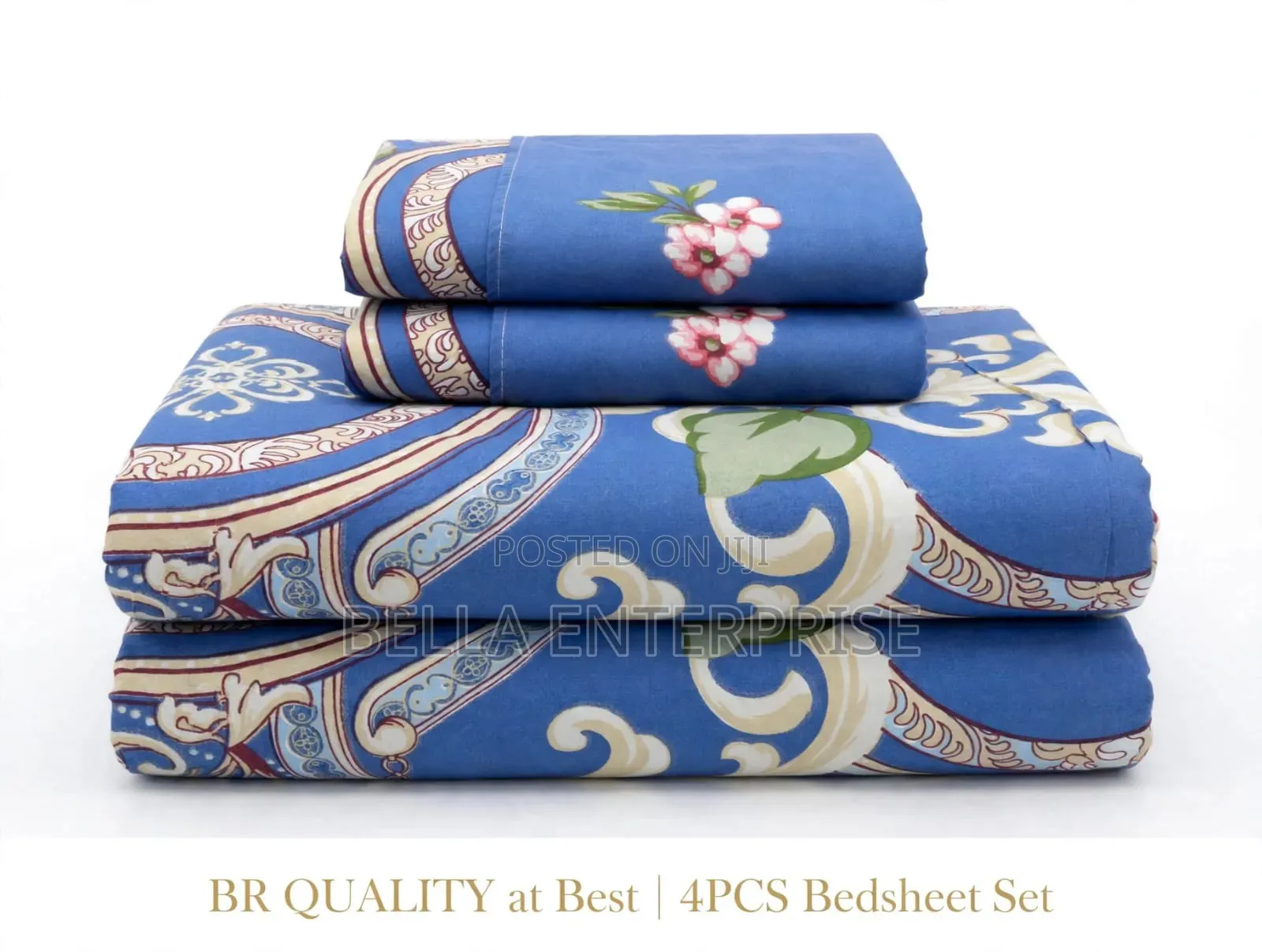 4 PC Bedsheet 2 PCS Bedsheet 2 Pillow *Cases *6×7*