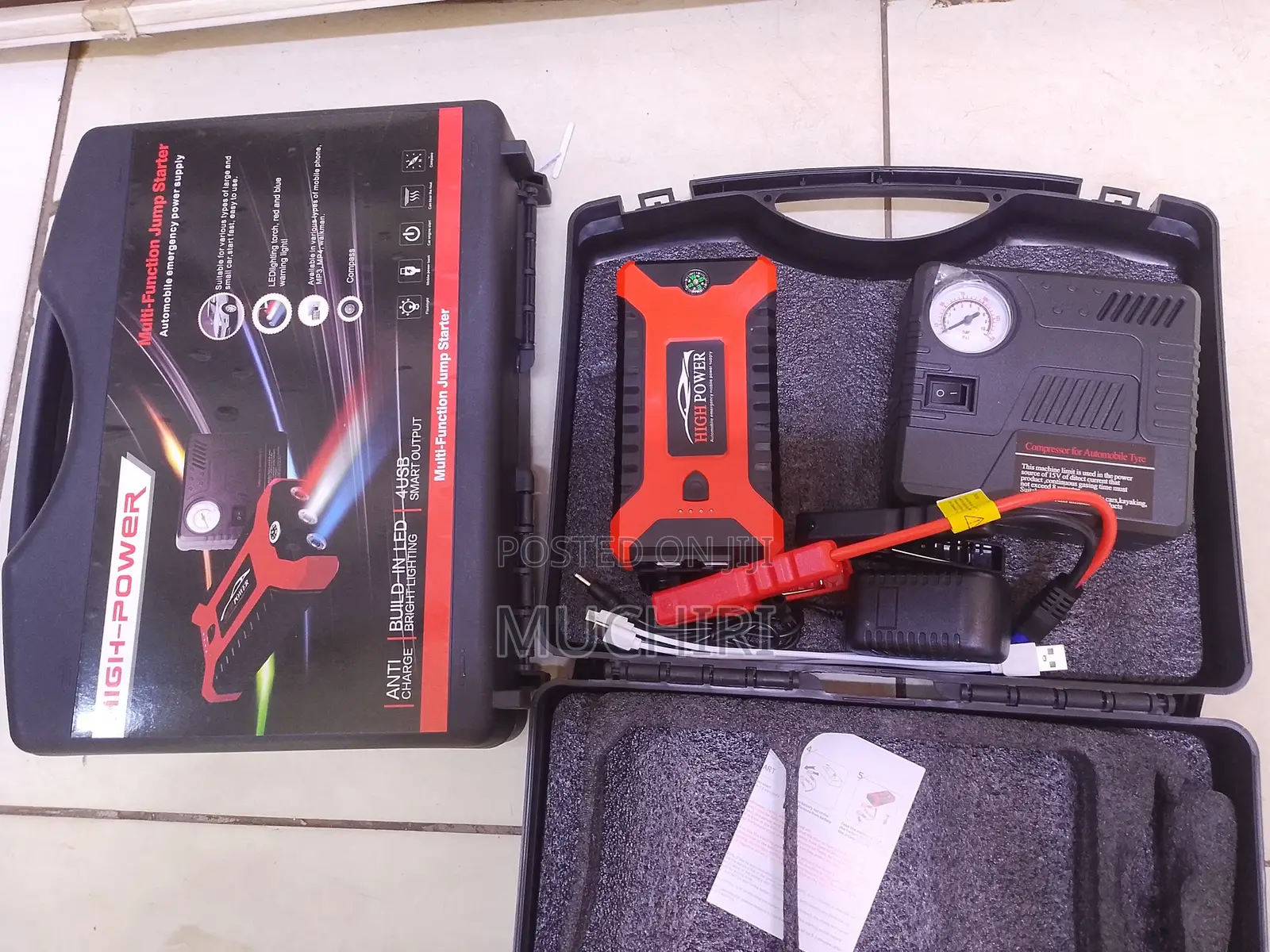 Multi-Function Car Jump Starter and Tyre Inflator