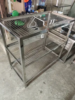 Three-Tier Stainless Steel Wire Mesh Rack