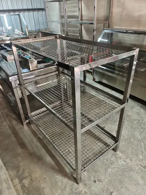 Three-Tier Stainless Steel Wire Mesh Rack
