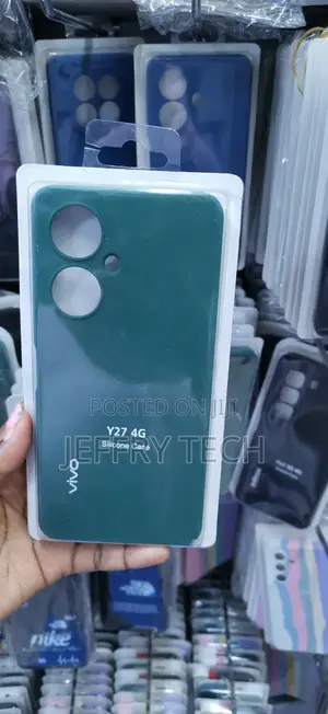 Dark Green Matte Silicone Back Case Designed for the Vivo Y27 4G
