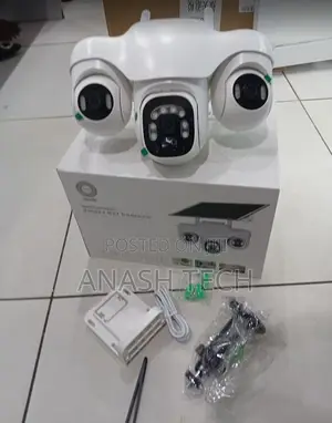Smart V380 Pro Triple Lens Solar PTZ CCTV Camera