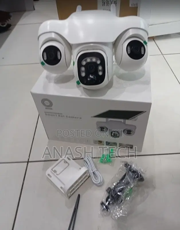 Smart V380 Pro Triple Lens Solar PTZ CCTV Camera