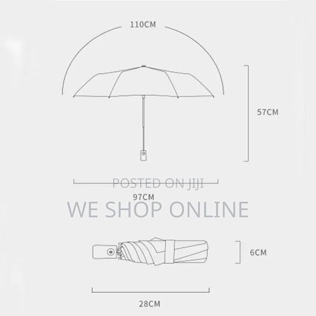 Anti-Uv Automatic Black Coating Sunscreen Bear Umbrella - thumbnail 3