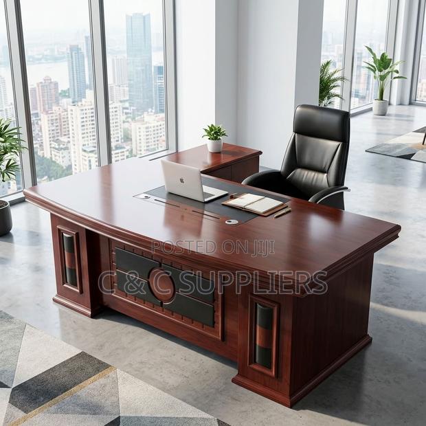 Executive Mahogany Study Desk-1.6m-Extension - thumbnail 5