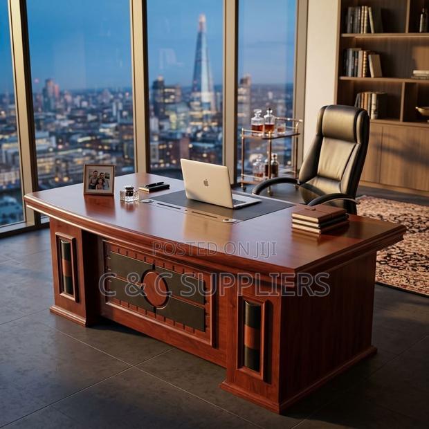 Executive Mahogany Study Desk-1.6m-Extension - thumbnail 6