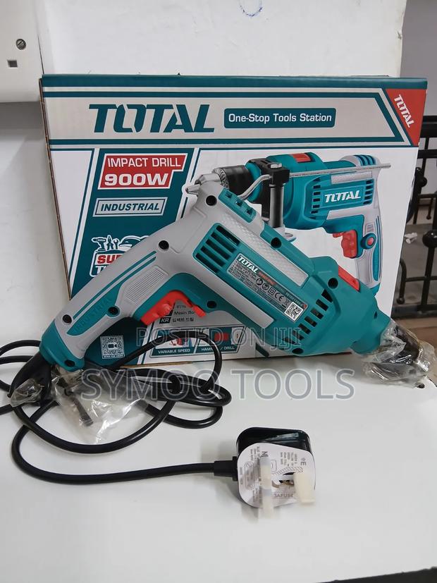 Total 900w Corded Impact Drill - main view