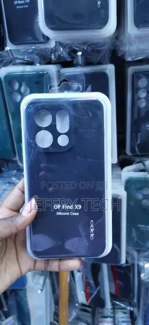 Dark Blue Silicone Phone Case Designed for the Oppo Find X9