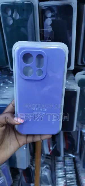 Purple OPPO Find X9 Silicone Case a Raised Camera Module Cove