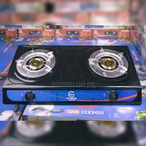 Eurochef Stainless Steel Black 2 Burner Cooker